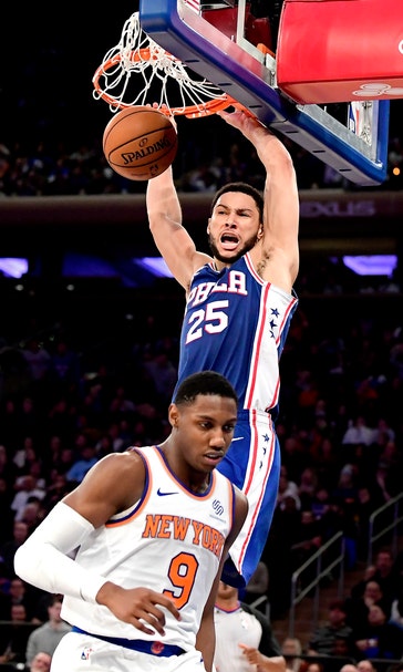 Embiid scores 27, leads Sixers past Knicks 101-95
